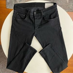 Rag & Bone Men’s Fit 1 Stretch Extra Slim Skinny Jeans Black 33x34